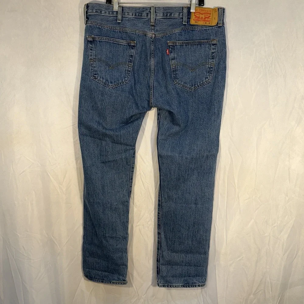 Vintage‎ Levi's 501 Denim Blue Jeans FITS 38x32 Button Fly Medium Wash Men's